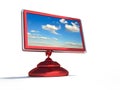 Flat lcd monitor Royalty Free Stock Photo