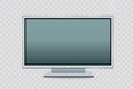 Flat led monitor of computer or black photo frame isolated on a transparent background. Vector blank screen lcd, plasma, panel or Royalty Free Stock Photo
