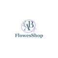 Flat Letter Mark Initial Flower shop logo design