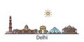 Flat line Delhi banner