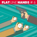 Flat line hands 6