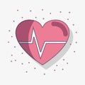 Flat line heartbeat cardio vital sign