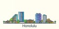 Flat line Honolulu banner