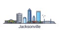 Flat line Jacksonville banner