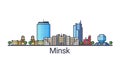 Flat line Minsk banner