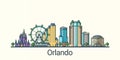 Flat line Orlando banner