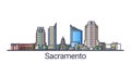 Flat line Sacramento banner