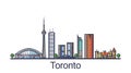 Flat line Toronto banner