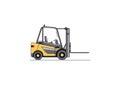 Modern counterbalance forklift Royalty Free Stock Photo