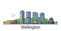 Flat line Wellington banner