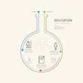 Flat linear Infographic Education Science Chemistry Test Tube