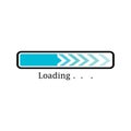 Flat loading bar website template buffering waiting indicator icons