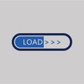 Flat loading bar website template buffering waiting indicator icons