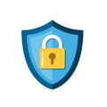 Lock Shield App Icon Royalty Free Stock Photo