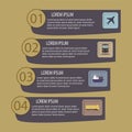 Flat logistic infographic template