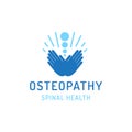 Flat logo osteopathy