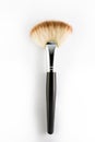 Flat make up blush brush, isolated on white background. Royalty Free Stock Photo