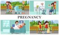 Flat Maternity And Pregnancy Composition