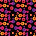 Flat metaball seamless pattern Royalty Free Stock Photo