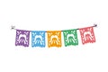 flat mexican party garland