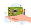 Flat Microchip Concept