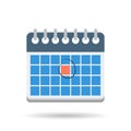 Flat month calendar icon Royalty Free Stock Photo