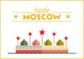 Flat Moscow illustration