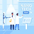 Flat Nano Tech Research Lab, Scientists and Robot