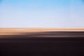 Flat natural desert horizon lines