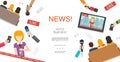 Flat News Colorful Template