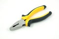 Flat nose pliers on a white background Royalty Free Stock Photo