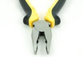 Flat nose pliers on a white background Royalty Free Stock Photo