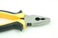 Flat nose pliers on a white background Royalty Free Stock Photo