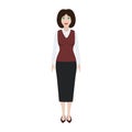 Flat Office Woman