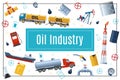 Flat Oil Industry Concept