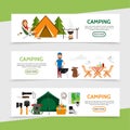 Flat Outdoor Recreation Horizontal Banners