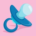 Flat Pacifier Vector Illustration