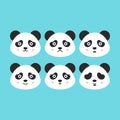 Flat Panda Faces