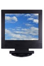 Flat panel lcd computer monitor