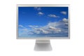 Flat panel lcd computer monitor Royalty Free Stock Photo