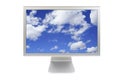 Flat panel lcd computer monitor Royalty Free Stock Photo