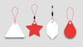 Flat Paper Sale Tags. Set Of Isolated Vector Sale Labels. Christmas Sale Tags.Vector Design Elements Royalty Free Stock Photo