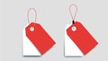 Flat Paper Sale Tags. Set Of Isolated Vector Sale Labels. Christmas Sale Tags.Vector Design Elements Royalty Free Stock Photo