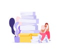 Flat Paper Work Icon Royalty Free Stock Photo