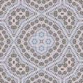 Flat colorful pastel pattern for rug or carpet with embroidery elements