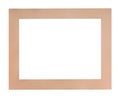 flat peach colored passe-partout for picture frame Royalty Free Stock Photo