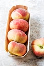 Flat peaches