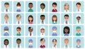 Avatars medical characters in flat design. Vector illustration.