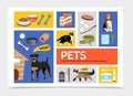 Flat Pet Shop Infographic Concept