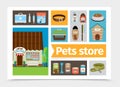 Flat Pets Shop Composition